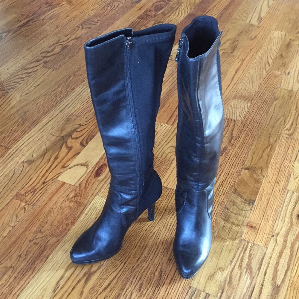 NWOT Tahari black knee high boots